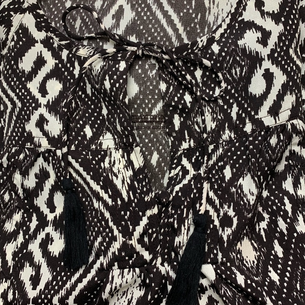 42 American Eagle Boho Peasant Split-Back Tassel … - image 2